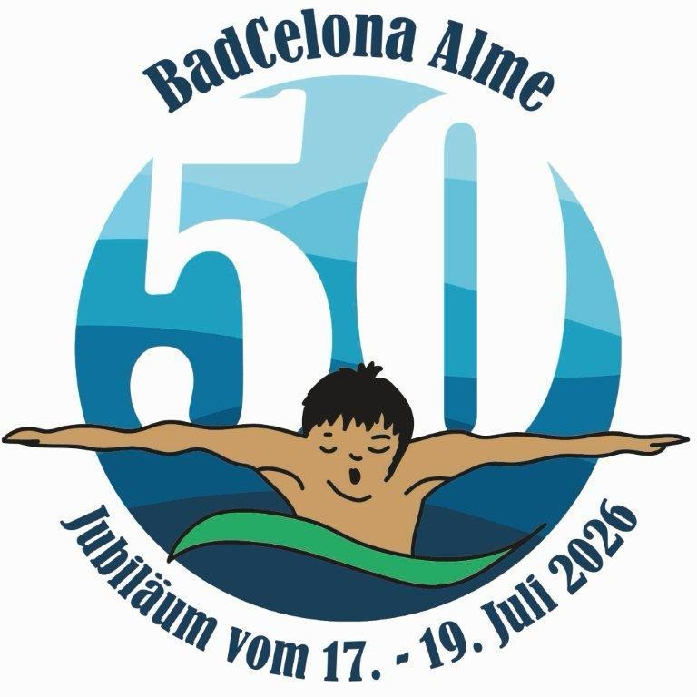 Logo Jubiläum 50 Jahre Freibad Alme
