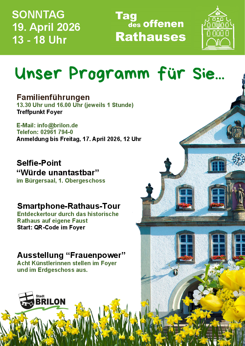 Plakat Tag des offenen Rathauses