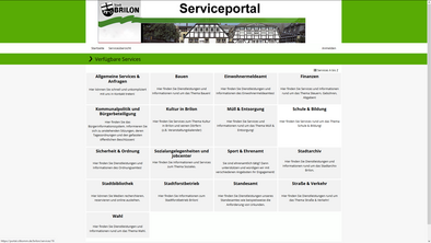 Überblick Serviceportal zum Stand 01.07.2020