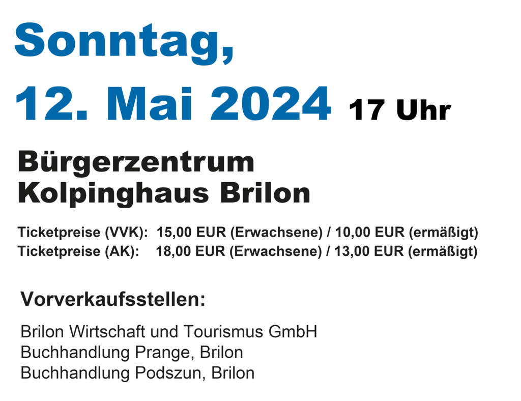 Vorverkaufsstellen/Ticketpreise