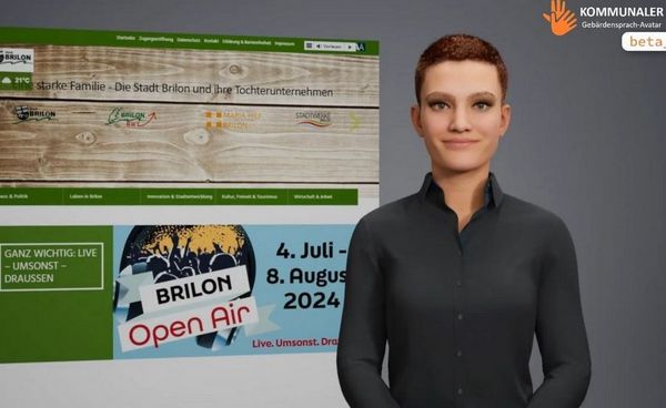 Startbild Gebärdensprach-Avatar
