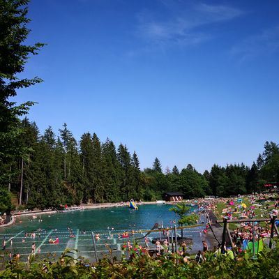 Das Waldfreibad in Gudenhagen ist das größte Freibad in NRW und eines der größten deutschlandweit.