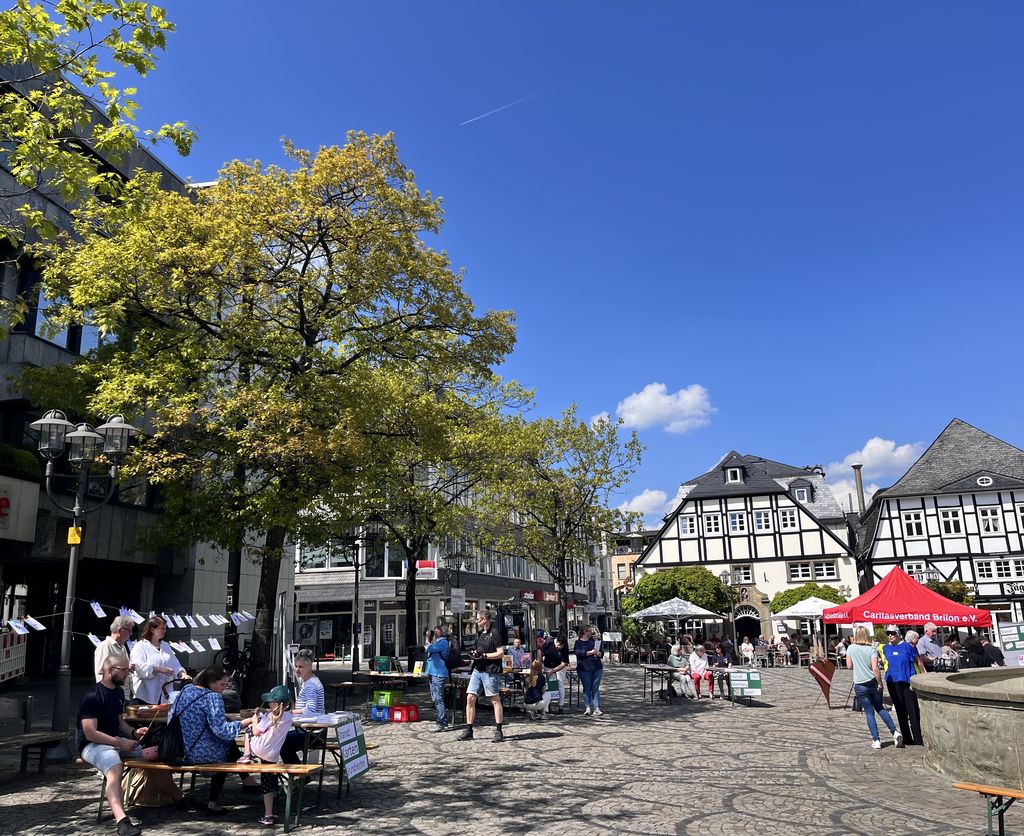 Blick auf den Marktplatz