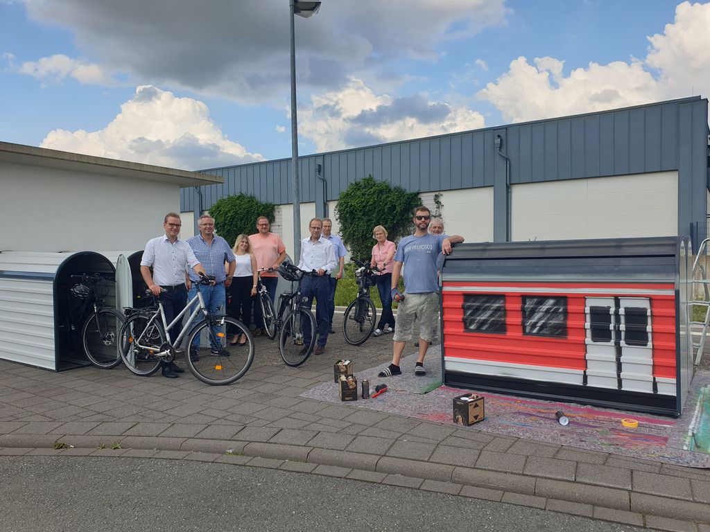 Vorstellung und Einweihung der Fahrradboxen am Bus- und Zugbahnhof „Brilon Stadt“