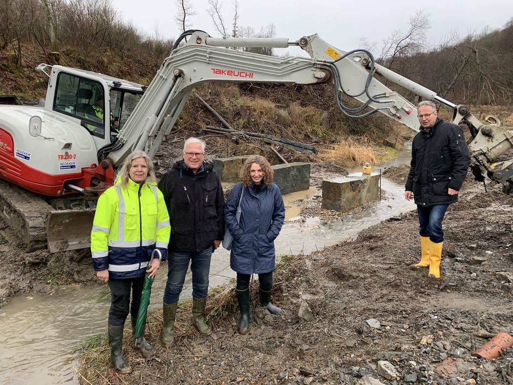 v.l. Adriane Plewka, Lukas Wittmann, Annette Mikus-Blei und Marcus Bange