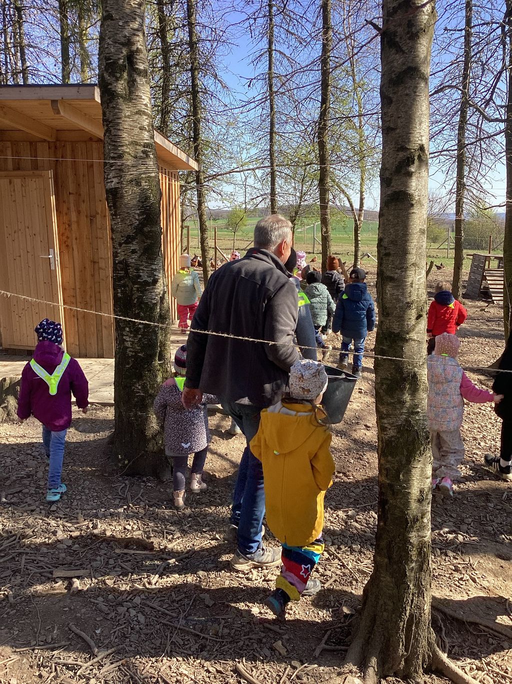 Besuch auf dem Hühnerhof