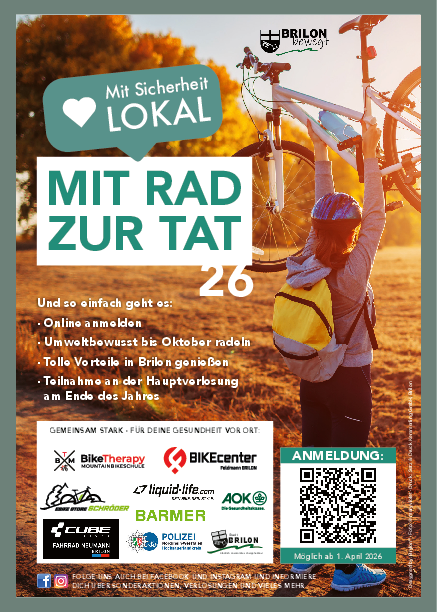 Plakat "Mit Rad zur Tat 2026" 