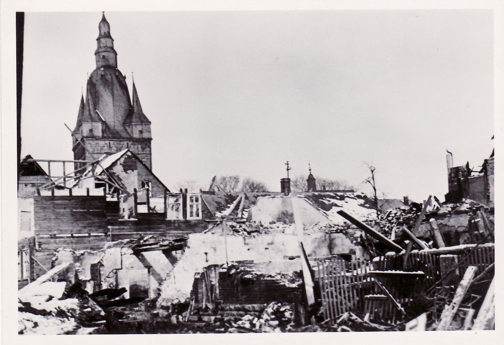 Brilon nach Bombenangriffen im Januar 1945