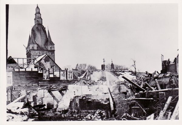Brilon nach Bombenangriffen im Januar 1945