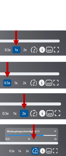 Geschwindigkeit verändern